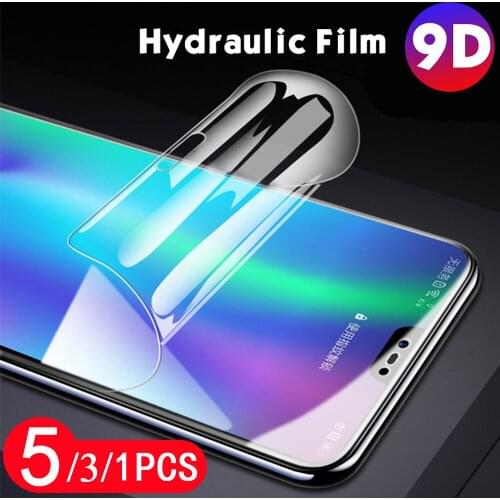 5/3/1Pcs 9D hydrogel film for huawei honor X10 Max 9 9X lite pro play 9A 9S 9C 9N 9i protective phone screen protector Not Glass