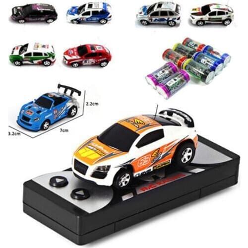 Mini Multicolor Coke Can RC Radio Remote Control Speed Micro Racing Car Toy Gift E06F