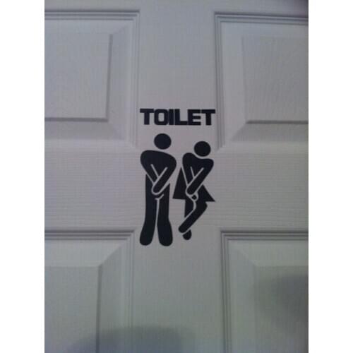 Toilet Door Stick Man/Women Wall Stickers Vinyl Decals Decoration Sign Art Fashion Decor C66