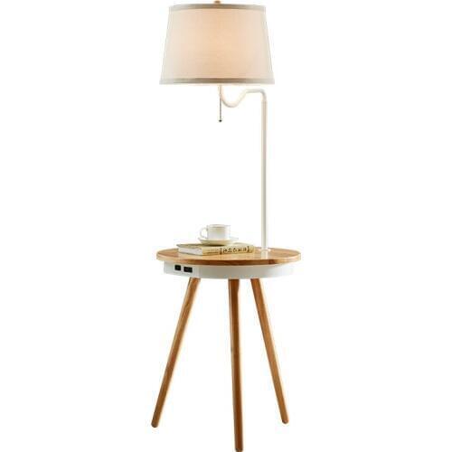 Modern Nordic Charging Dimmer Floor Lamp with Coffee Table for Foyer Living Room Bed Room Floor Light H 142cm 1978