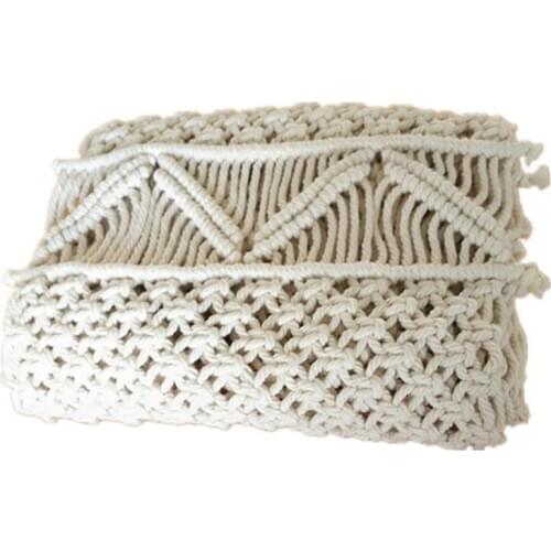 35X160cm Macrame Table Runner with Tels Bohemian Woven Table Runner Wedding Decoration Handmade Macrame Table Runner