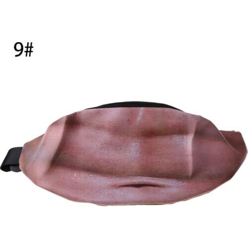 Novelty Fun Men Women Dad Bag Dad Bod Waist Bags Beer Fat Hairy Belly Fanny Pack LX9F