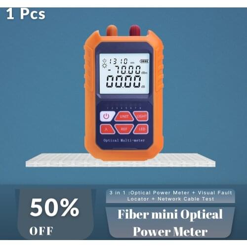 Fiber Mini Optic Power Meter Optilcal Multi-meter Optical Power Meter + Visual Fault Locator + Network Cable Test