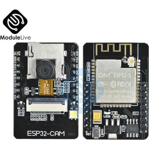 OV2640 DC 5V Dual-core 32bit ESP32-CAM Wifi Wireless Bluetooth ESP32 Module Camera Development Board WiFi 2MP TF Card CPU OV7670