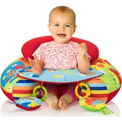 Baby Sitting Support Cushion Seat Red Soft Do Not Sweat Padding Comfortable Cushion Living Alıştırıcı Safe Travel baby cushion