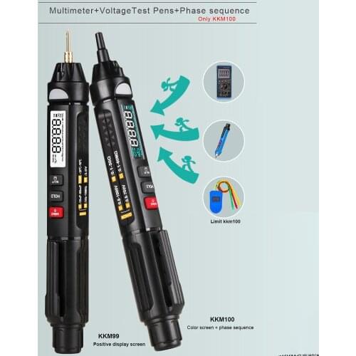 KKMoon 1Hz~10MHz Portable Intelligent Multimeter True RMS Digital Multimeter AC/DC Voltage Measurment Multifunction Utility Tool