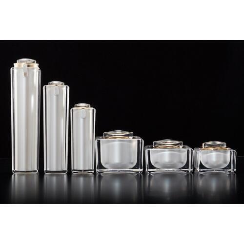 15g 30g 50g 30ml 50ml 100ml Empty Square Shape Acrylic Lotion Cream Jar Cosmetic Container Luxury Essence Acrylic Pump Bottle