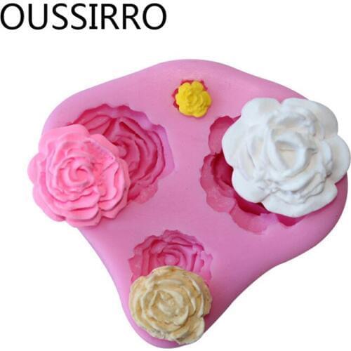 Sun Flower Fondant Silicone Mold Cake Decorating Tools Chocolate Molds Cake Border Baking Moulds Kitchen Tools Cozinha DIY