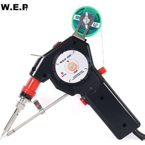 WEP 929D-I Automatically Send Tin Gun Station Portable Soldering Iron Station One-handed Soldering Welding Repair Tool