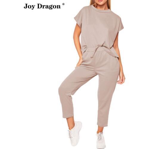 2 Piece Outfits for Women Pink Outfit Casual Trousers Suit Ropa De Mujer 2020 Streetwear Conjunto Femenino Summer Joggers Set
