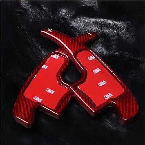 Top Quality 1pair real carbon fiber steering wheel DSG paddle shifters for 2015-2019 Ford Mustang