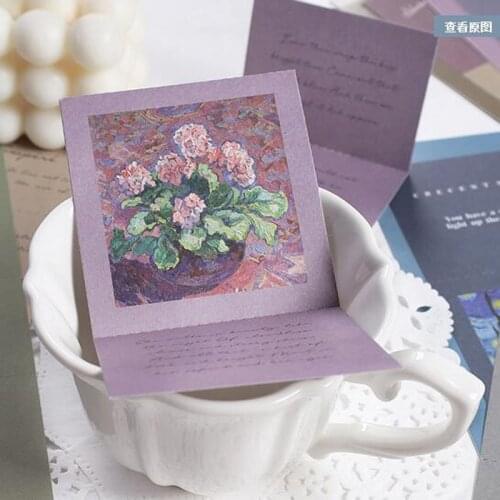 1 Pack Vintage Postage Book Style Tear Memo Pad Sticky Notes School Office Supply Student Stationery