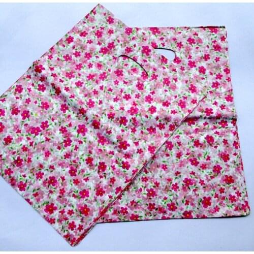 100pcs/lot Small plum Design Plastic Gift Bag 20*15cm Clothes Jewelry Packaging Bag Big Plastic Shopping Bags 152021