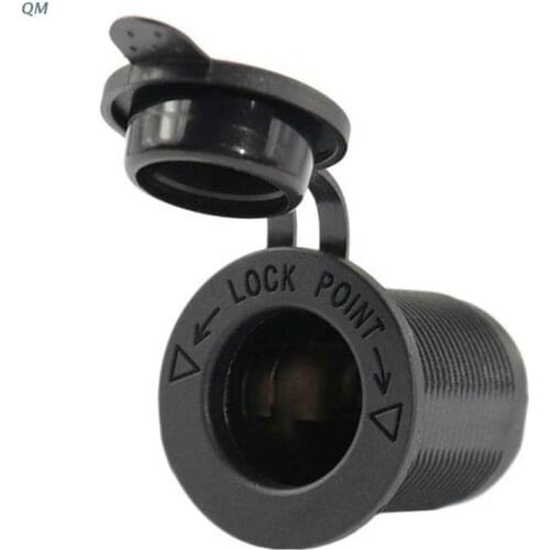 12V-24V Waterproof Power Outlet Adapter Plug For Motorbike Cigarette Lighter 13MF