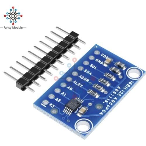 16 Bit I2C ADS1115 Module ADC 4 Channel With Pro Gain Amplifier RPi Development Board