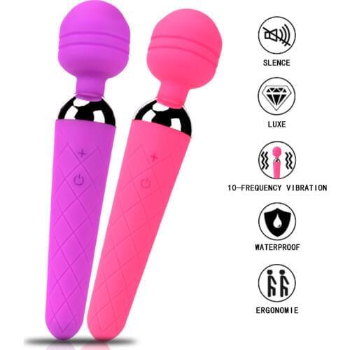 2 Type AV Wand Vibrators Massager Female Masturbation 10 speed G Spot clitoris stimulator Intimate Erotic Sex Toys for Women