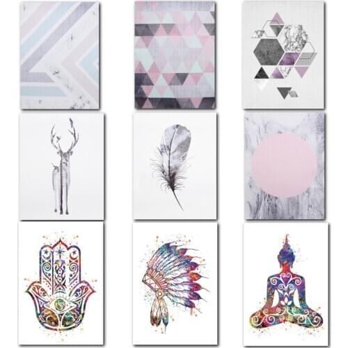 2018 Newest DIY Modern Abstract Minimalist Canvas Poster Art Prints Painting Wall Home Decor