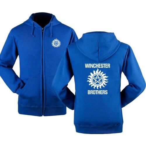 2021 Spring Autumn Hoodie Men Winchester Bros Men Hoodies Folds Print Hooded Sweatshirt Casual fashion Long sleeve F