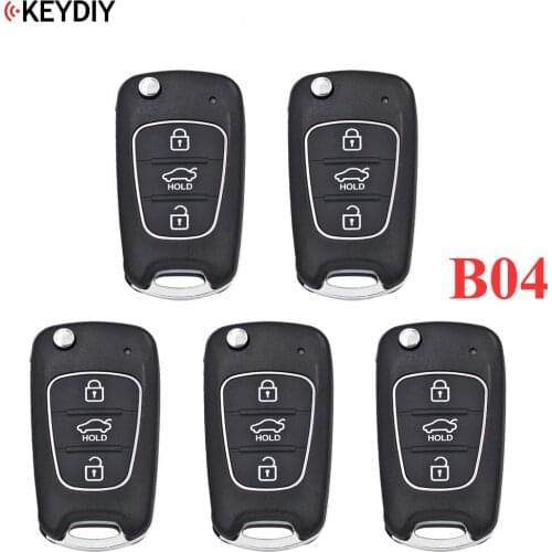 5 PCS, Original Universal KEYDIY B-Series B04 Remote Control for KD900 URG200 KD-X2 MINIKD 3 Buttons Car Key YH Style
