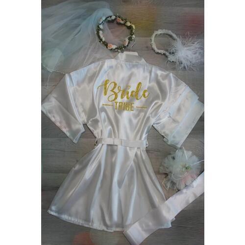Csutomize glitter Bridesmaid bride tribe maid of honor Lingerie satin silk pajamas Bachelorette robes kimonos gowns gifts