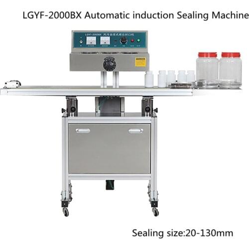 LGYF-2000BX-I AUTOMATIC MAGNETIC INDUCTION SEALER FOR MEDICINES BOTTLES ALUMINUM FOIL SEALING MACHINE SEALING DIAMETER 20-130MM