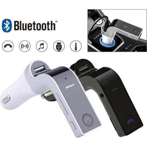 4-In-1 G7 Car Bluetooth Fm Transmitter Car Kit Handsfree MP3 Player Wireless Radio AUX Car Charger USB SD LCD Car Accessories
