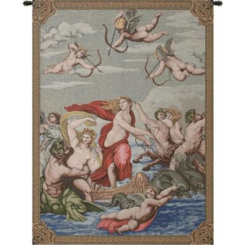 Galathea Fresco by Sanzio Italian Woven Tapestry Wall Hanging
