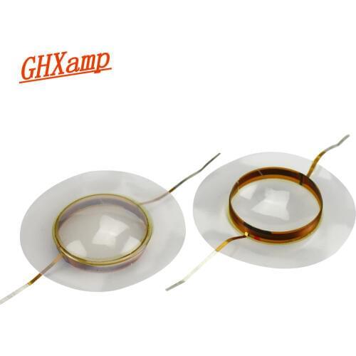 GHXAMP 24.8MM Speaker Treble Voice coil Polymer Transparent Film For 2414H JBL2414H-1 JBL2414H-C 8OHM 2PCS