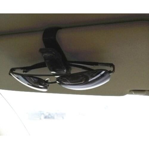 Hot car sun shade glasses sunglasses ticket check card holder for Nissan Teana X-Trail Qashqai Livina Sylphy Tiida Sunny March