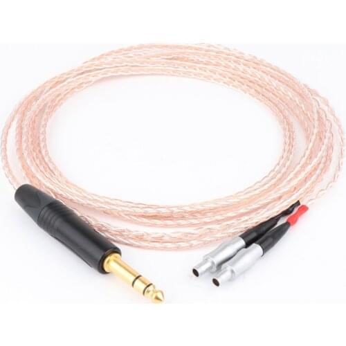 HIFI 2.5/3.5/4.4mm/XLR Balanced Single Copper Silver Mixed Headphone Upgrade Cable Cable for HD800 HD800S HD820
