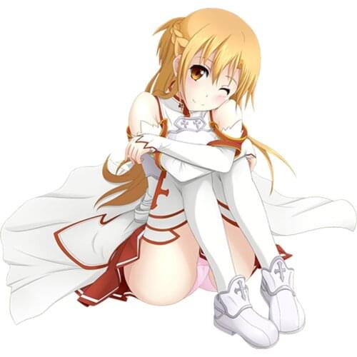 Beautiful Vinyl Car Sticker Sword Art Online Anime for Window Bumper Decals Sexy Graphic