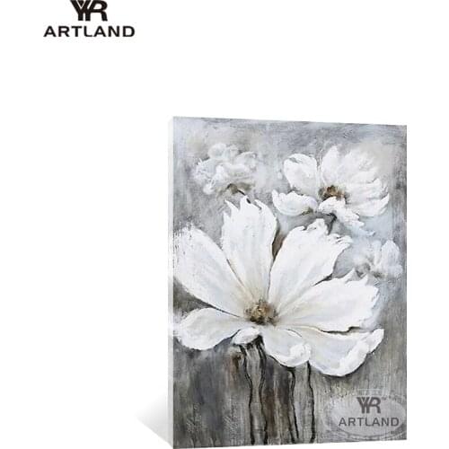 Quadro beautiful orchid flower picture for wall decoration Hand painted abstract oil painting on cavnas high quality art bedroom