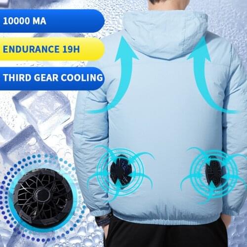 Summer USB Electric Fan Cooling Jackets men Air Conditioning Fan Clothes USB Pure Proof Coat UV Resistant Cooling Vest Chaquetas