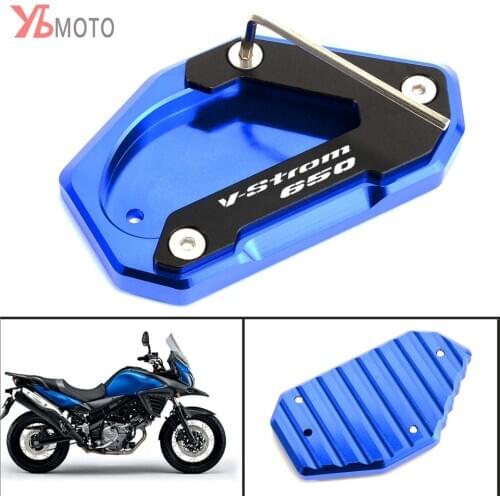 Picks Items Motorcycle Kickstand Side Stand Enlarge Extension For Suzuki V-Strom 650 XT DL650 2012-2021 2020 2019 2018 2017 2016