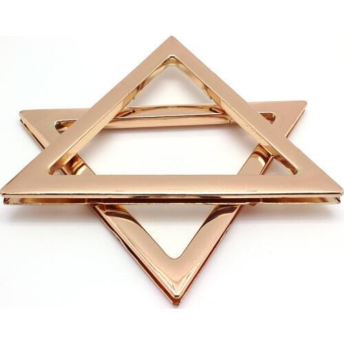 170 x 98 mm Metal Triangle handles bag handles Gold Clutch Frame