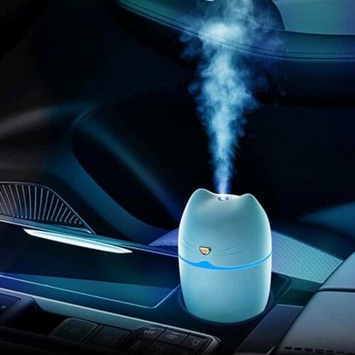 260ml USB Mini Air Humidifier Car Aroma Essential Oil Diffuser Home Usb Fogger Mist Maker Car Home Atomizing Water Replenisher