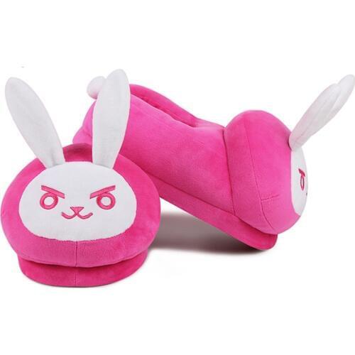 Brdwn OW DVA Reaper Brown Monokuma Kantai Collection Fate Saber Natsume Madara 26cm/10'' Cosplay Soft Plush Warm Slippers Shoes