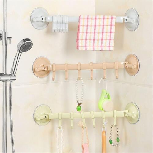Newest suction wall hanging Stand Hook Kitchen Bathroom Hanger Supper Power Vacuum Sucker suction hooks adjustable 2019 sale