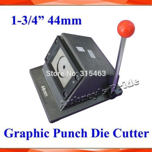 NEW Heavy Duty Manual 1-3/4" 44mm Multi Sheets Stand Paper Graphic Punch Die Cutter for Pro Button Maker