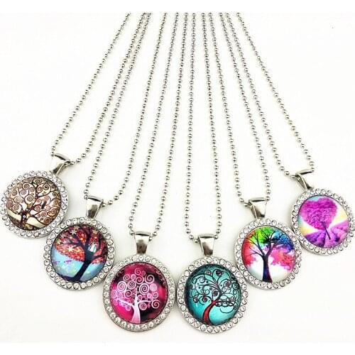 24pcs tree of life Pendant,Mandala,Indian Buddhism, national style,retro Necklace for women party gift