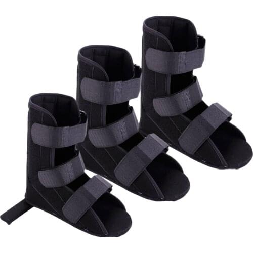 1PCS Black Adjustable Soft Foot Fracture Recovery Splint Plantar Brace Supports Rehabilitation Strap S M L #262005