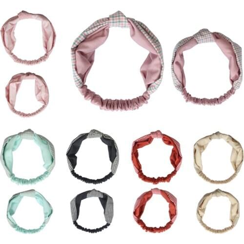 6pairs 12PCS Mixed color parent-child hair band wholesale Korean style Rabbit ear shape design good Princess costume accessories