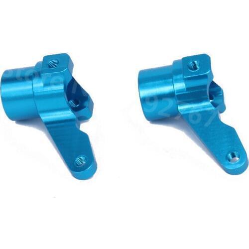 2 Pieces Aluminum Alloy Upgrade Steering Knuckles Arm Hub Carrier (L/R) For RC Hobby Model Car 1/10 Scale Kyosho Optima 4WD CNC