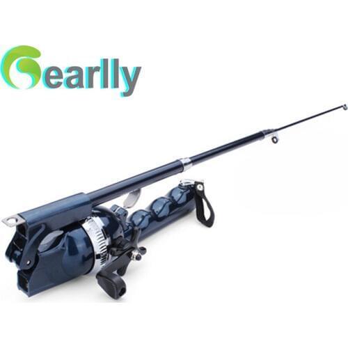 Folding mini rod folding rod telescopic pole portable fishing rod with fishing line carp fishing vara de pesca fishing tackle
