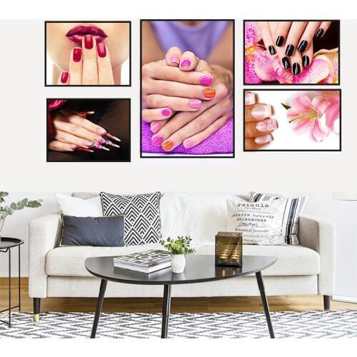 Modern Sex Nail Salon Colorful Home Decor Wall Art Nordic Canvas Painting Figure Print Poster Girl Bedroom Living Room Picture