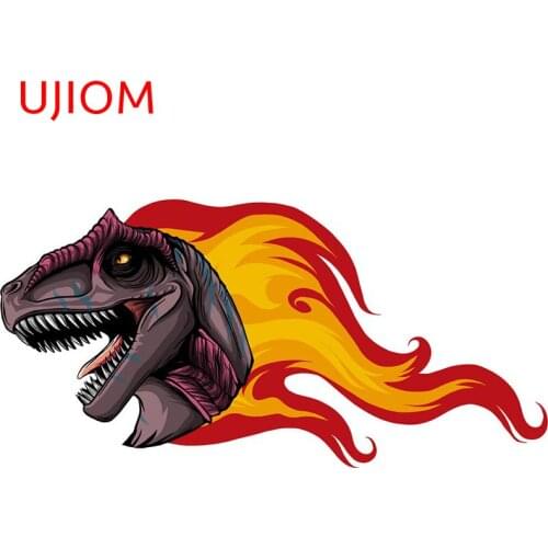 UJIOM Dinosaurus Allosaurus Head Toilet Sticker Wall Decorations Living Room Decals Bedroom Accessories Room Decor Wall Stickers
