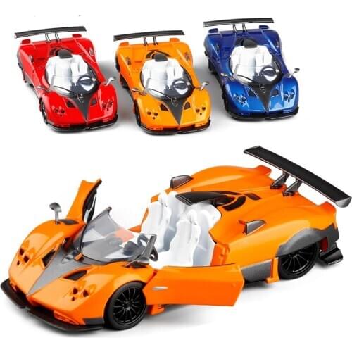High quality 1:36 Pagani zonda ultra-running convertible alloy model,simulation metal pullback childrens toy gift,free shipping
