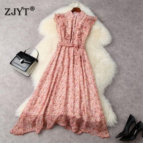 ZJYT Sleeveless Summer Dresses