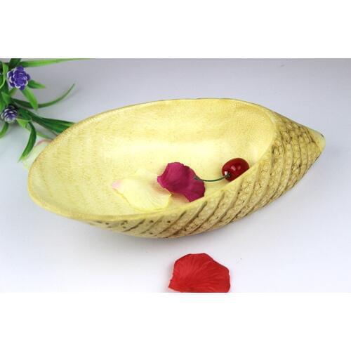 1PC Creative Conch Shape Dish Bamboo Root Fruit Candy Plate Fashion Bamboo Flowerpot Hotel Special Fruit Tray LC 112
