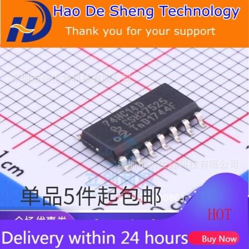 10PCS/LOT 74HC14D Logic Chip CMOS SOP14 New Original In Stock